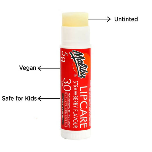 Malibu Strawberry Lip Balm SPF 30 Vegan - Swadesiicart