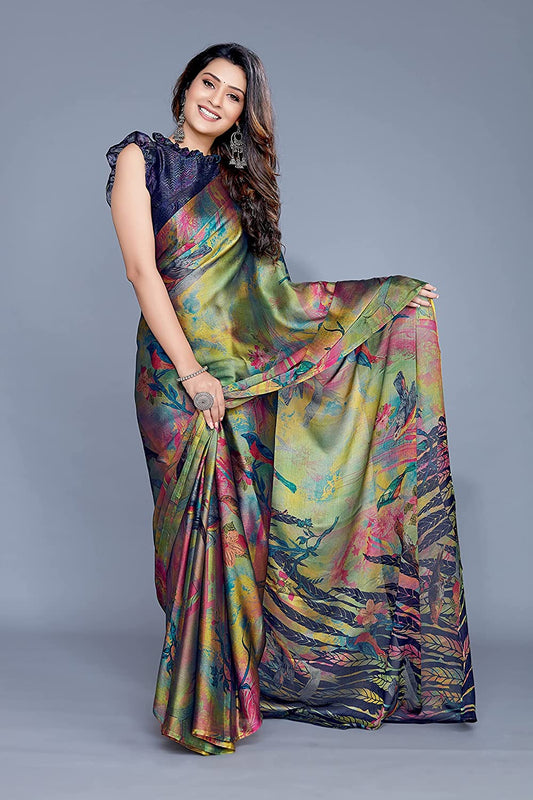 Mirchi Fashion Women's Chiffon Forest Designer Swadesiicart
