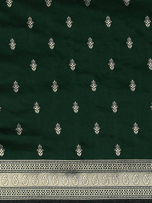 Mitera Ethnic Motifs Woven Design Zari Silk Blend Banarasi Saree | Swadesiicart