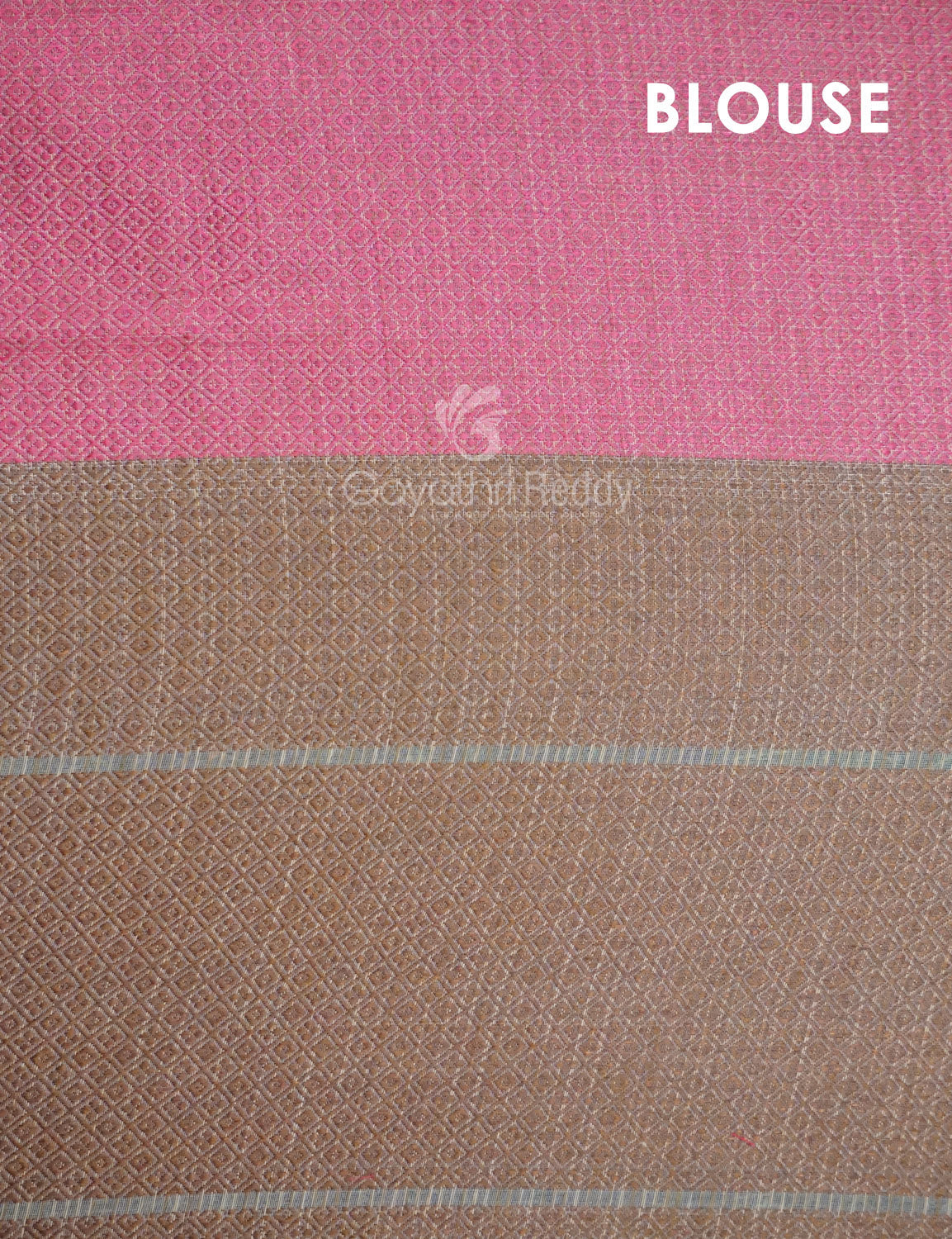 Combo of Cream and Pink with Floral Buttes Banarasi Munga Kota Saree By Gayathri Reddy Designer Studio | Swadesiicart