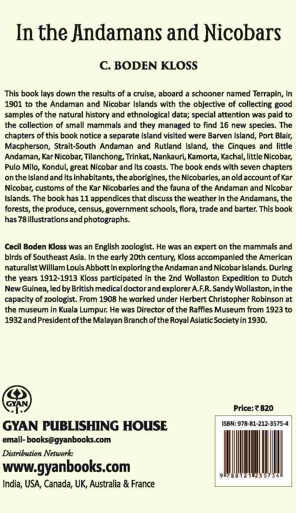 In The Andamans And Nicobars: The Narrative Of A Cruise In The Schooner “Terrapin,” With Notices Of The Islands, Their Fauna, Ethnology, Etc - Gyan Books - Swadesiicart