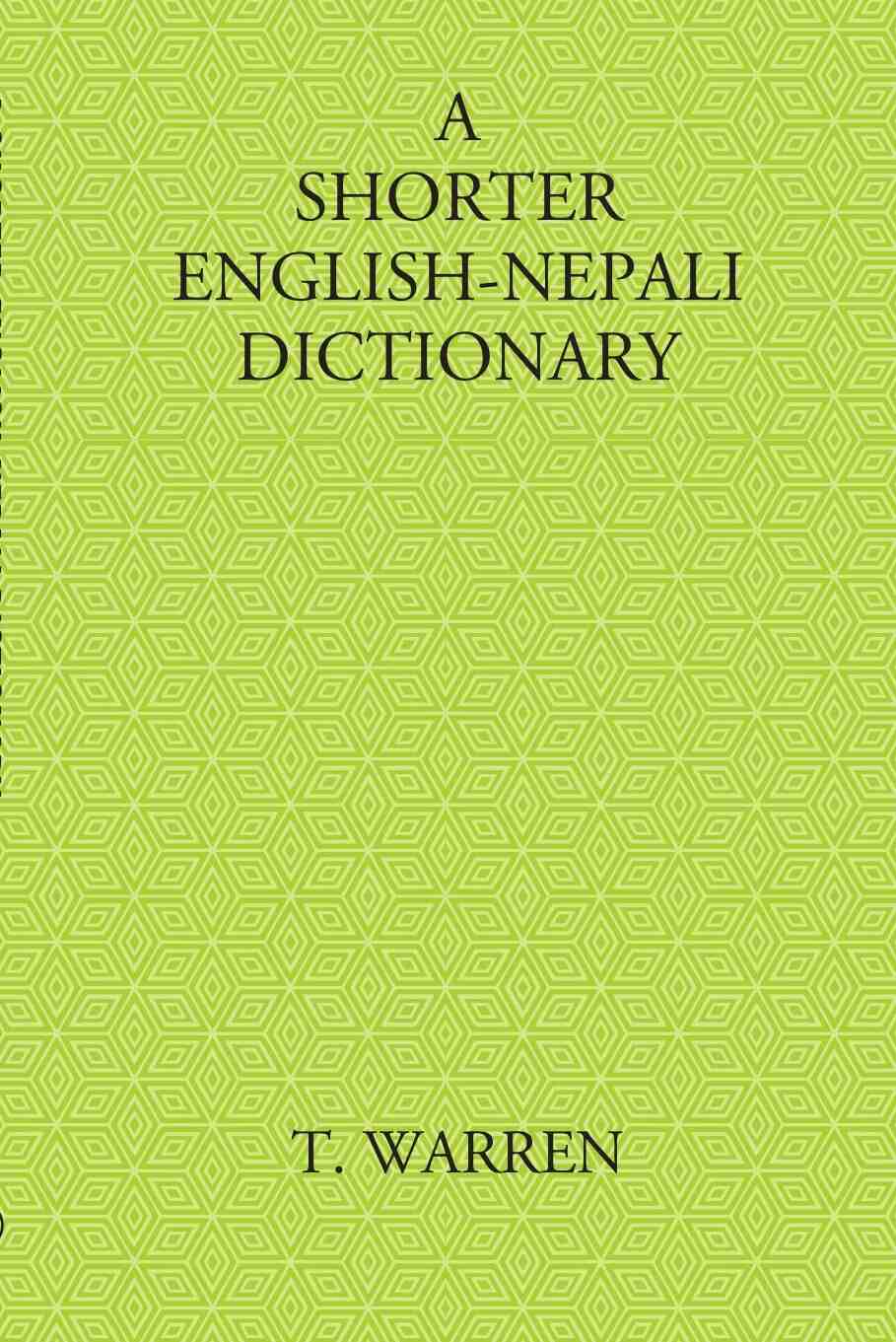 A Shorter English-Nepali Dictionary - Gyan Books