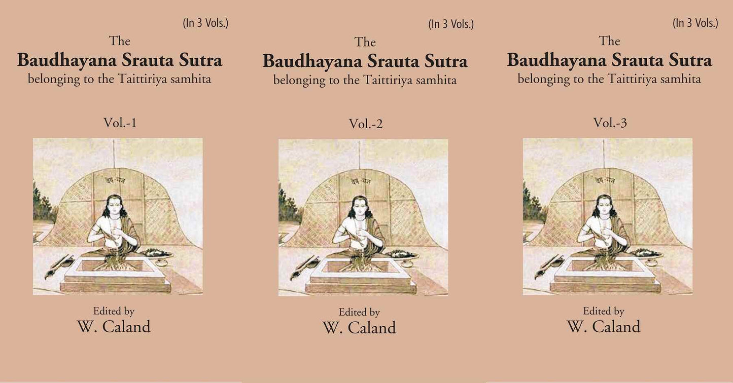 The Baudhayana Srauta Sutra 3 Vols. Set - Gyan Books - Swadesiicart