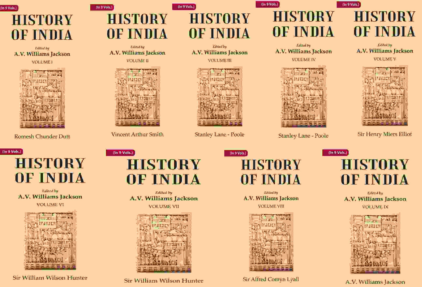 History of India In 9 Vol. - Gyan Books - Swadesiicart