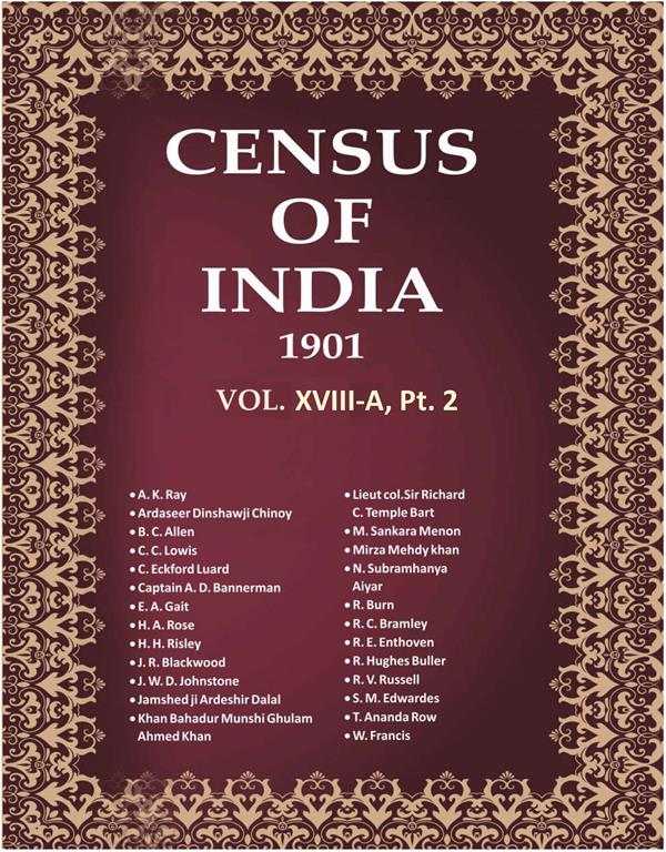 Census of India 1901: Baroda -Tables and Provincial Tables Book 44 Vol. XVIII-A, Pt. 2, B, Pt. 3 - Gyan Books