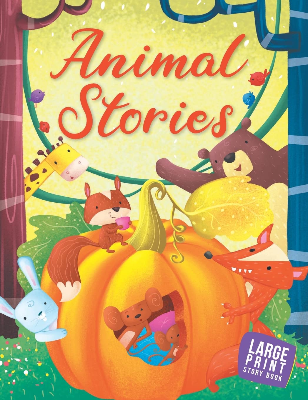 Animal Stories : Large Print - Om Books - Swadesiicart