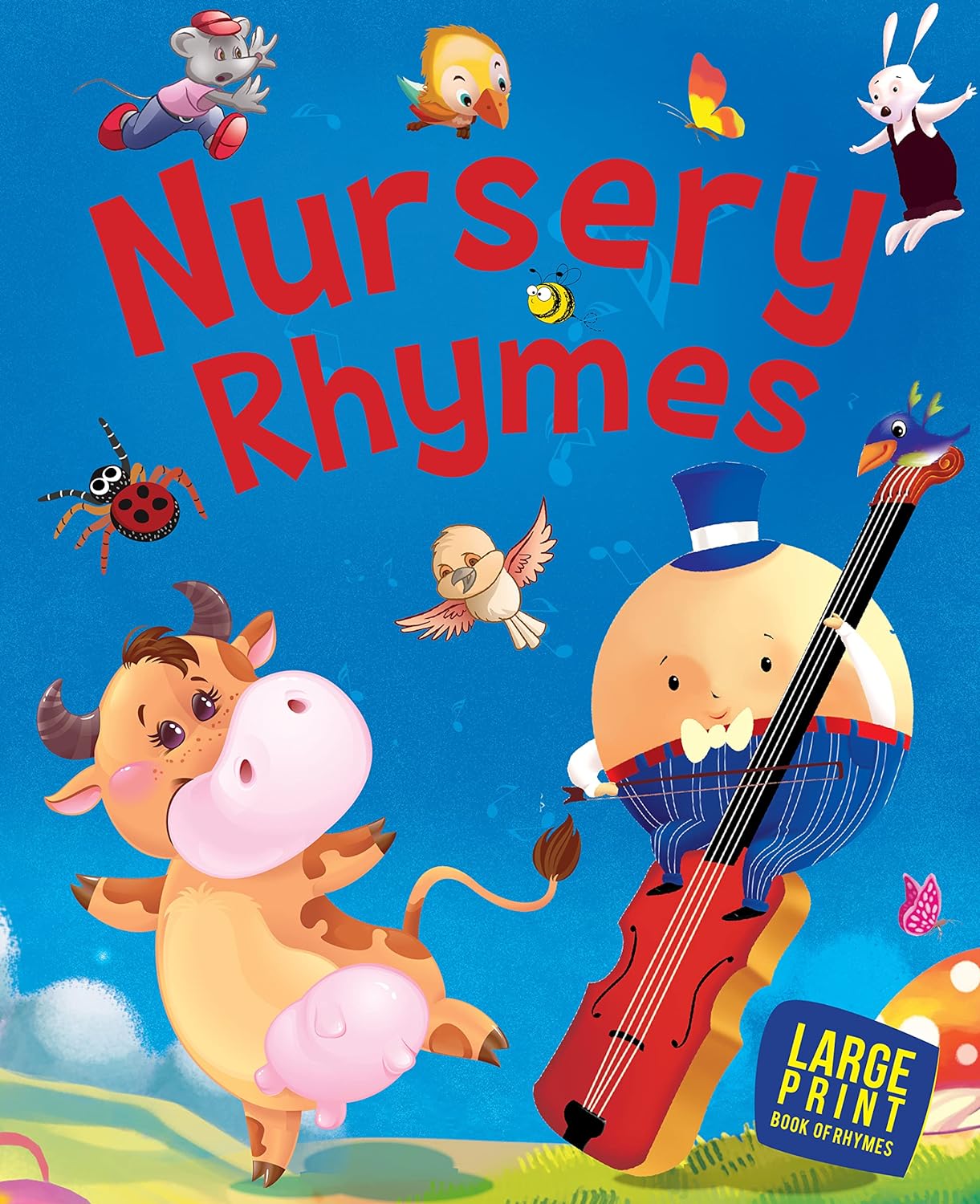 LARGE PRINT Nursery Rhymes - Om Books - Swadesiicart