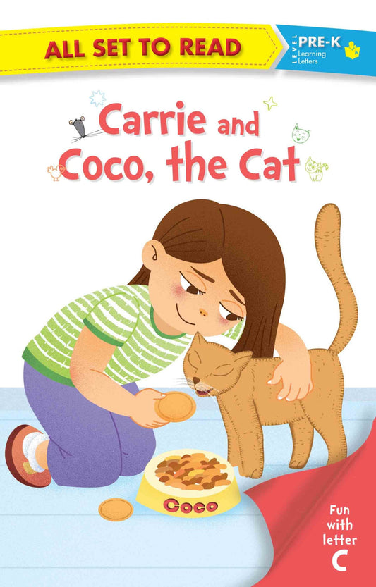 All set to Read fun with Letter C Carrie and Coco the Cat - Om Books - Swadesiicart