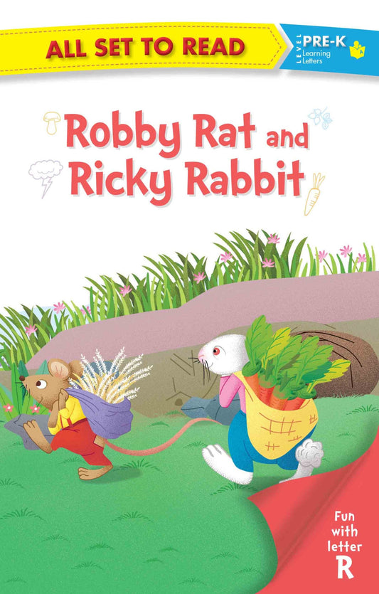 All set to Read fun with Letter R Robby Rat and Ricky Rabbit - Om Books - Swadesiicart