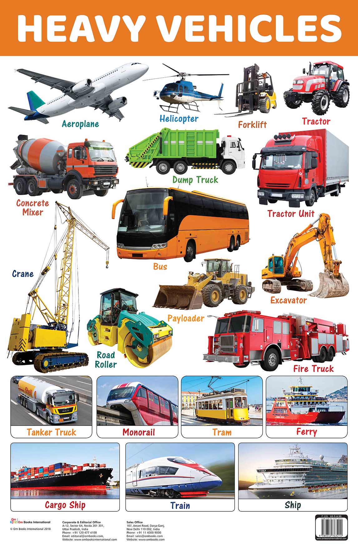 Heavy Vehicles : Charts - Om Books - Swadesiicart
