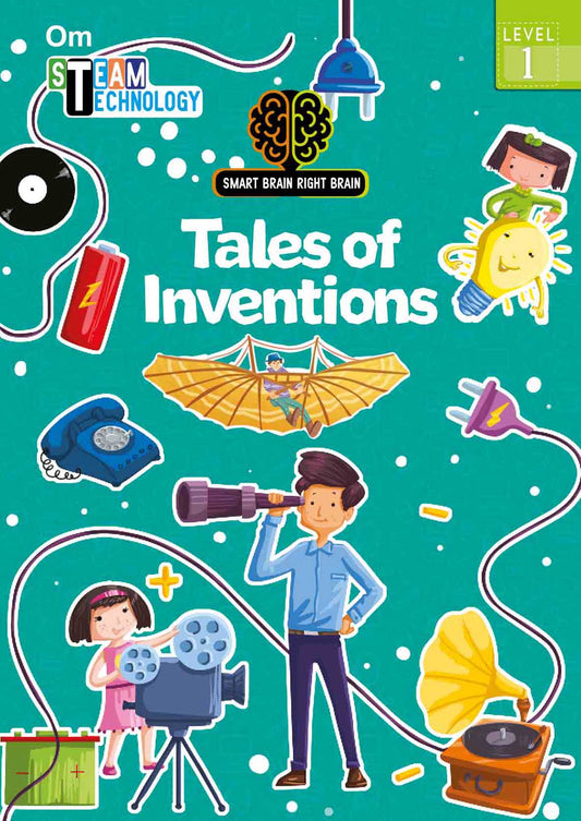 Smart Brain Right Brain Technology Level 1 : Tales of Inventions - Om Books - Swadesiicart