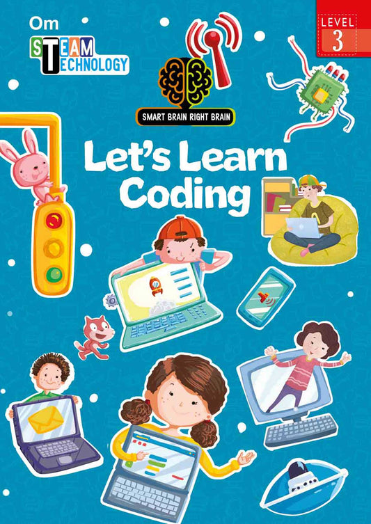 Smart Brain Right Brain Technology Level 3 : Let's Learn Coding - Om Books - Swadesiicart