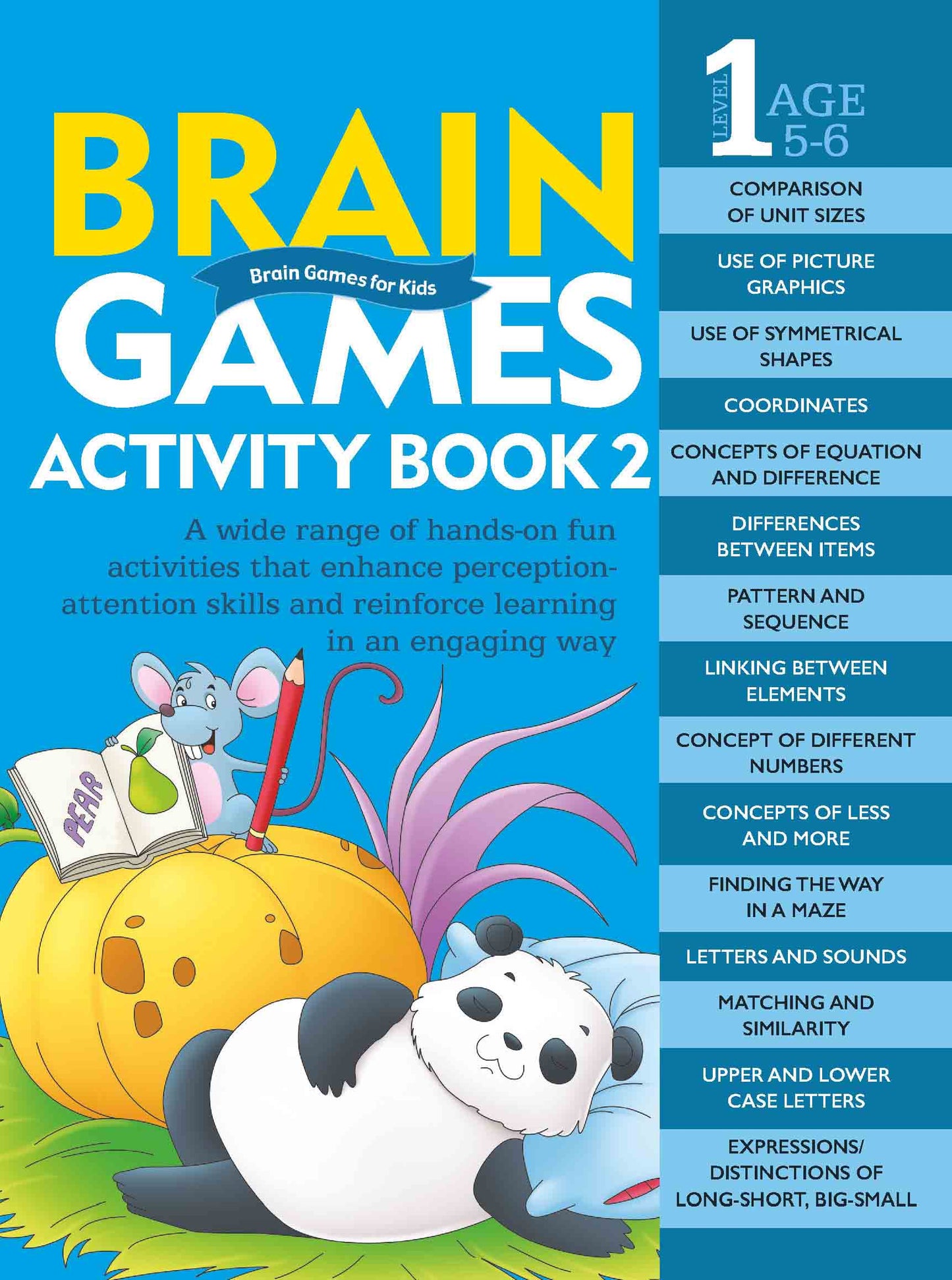 Brain Games for Kids : Brain Games Activity Book Level 1 : Book-2 - Om Books - Swadesiicart