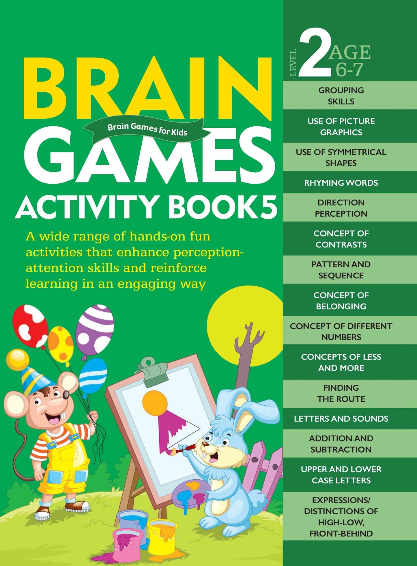 Brain Games for Kids : Brain Games Activity Book Level 2 : Book-5 - Om Books - Swadesiicart