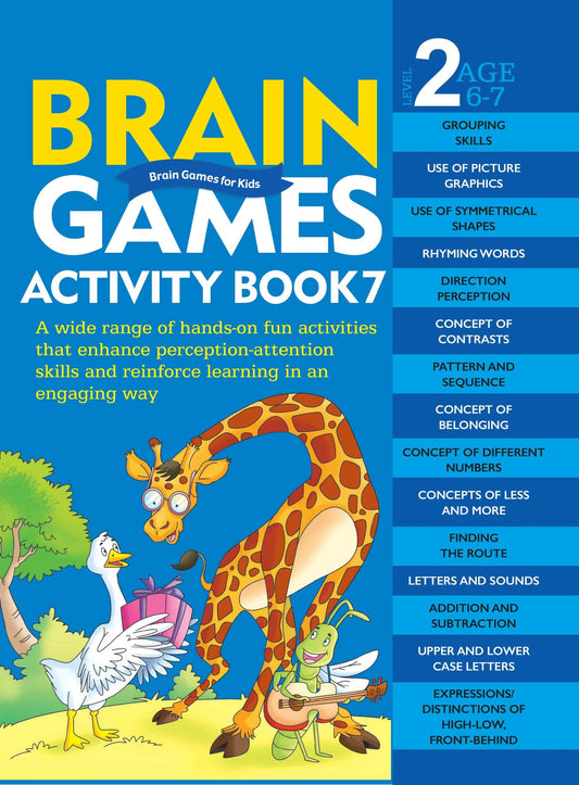 Brain Games for Kids : Brain Games Activity Book Level 2 : Book-7 - Om Books - Swadesiicart