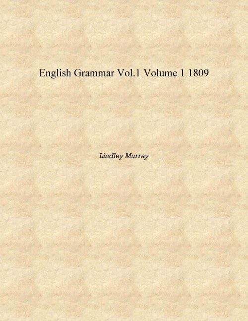 English Grammar vol.1 1 - Gyan Books - Swadesiicart
