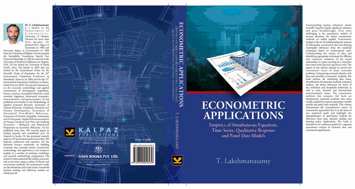 Econometric Applications: Empirics of Simultaneous Equations, Time Series, Qualitative Response And Panel Data Models - Gyan Books - Swadesiicart