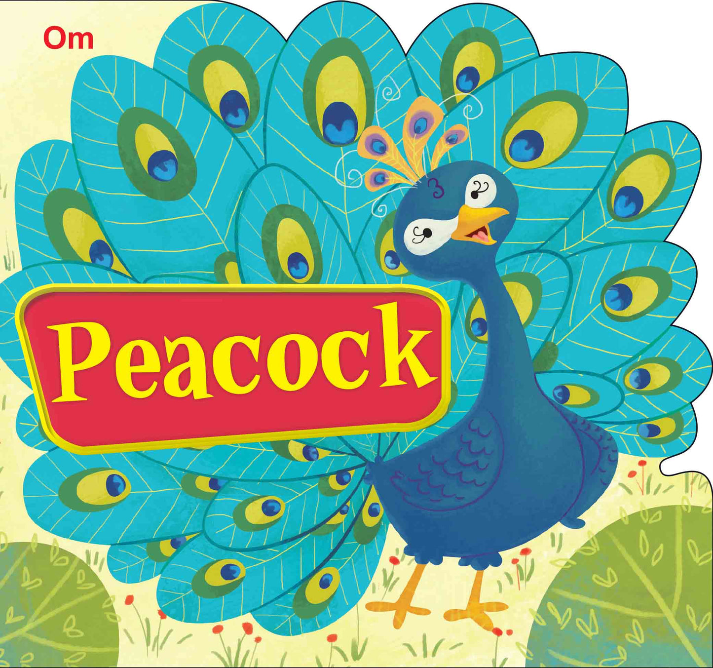 Peacock : Cutout Board Book - Om Books - Swadesiicart