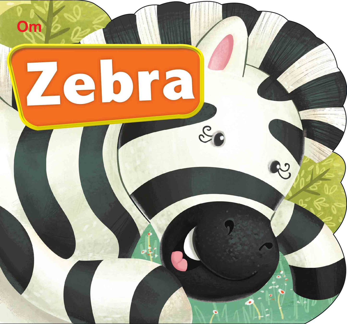 Zebra : Cutout Board Book - Om Books - Swadesiicart