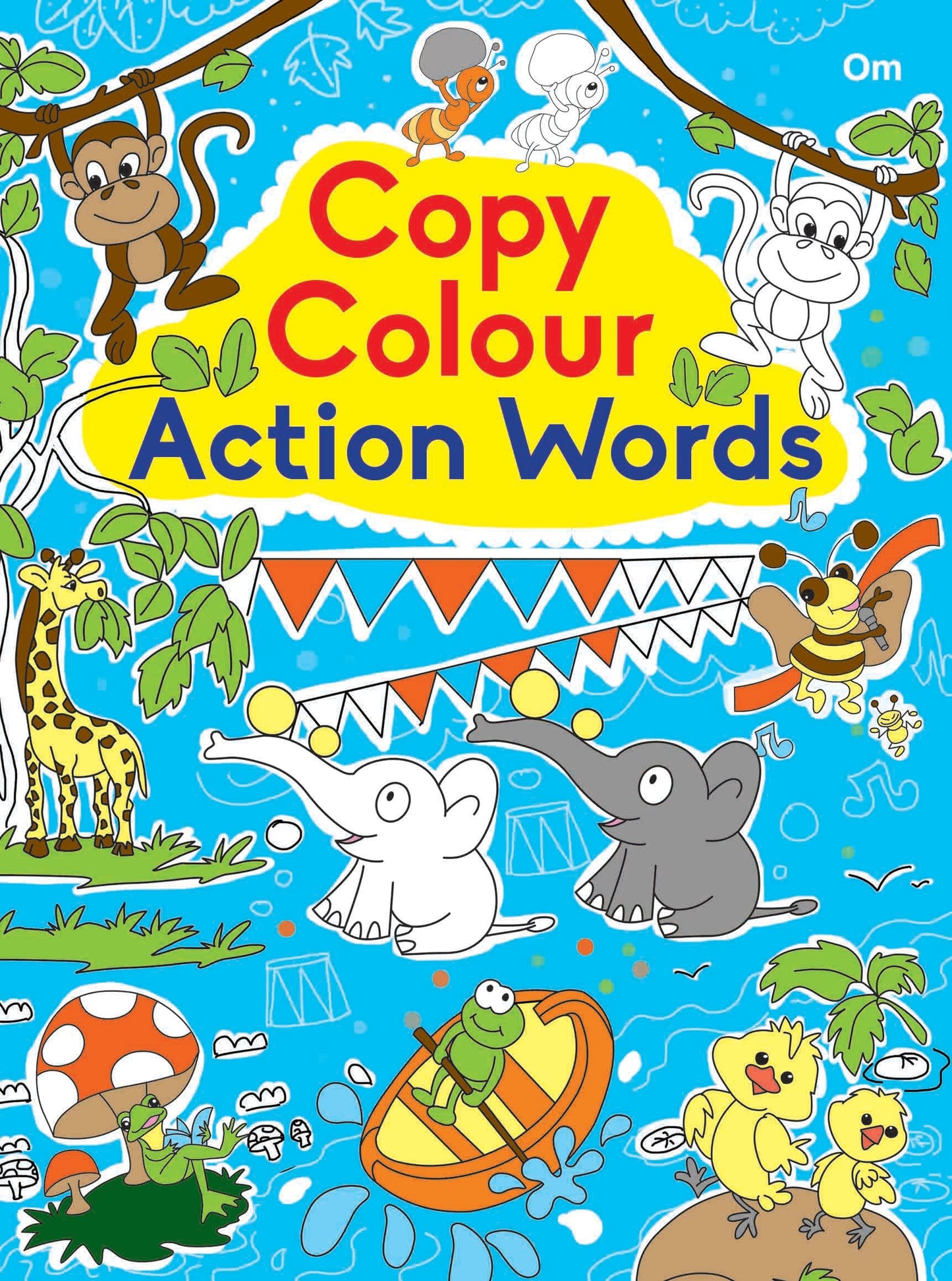 Copy Colour Action Words - Om Books