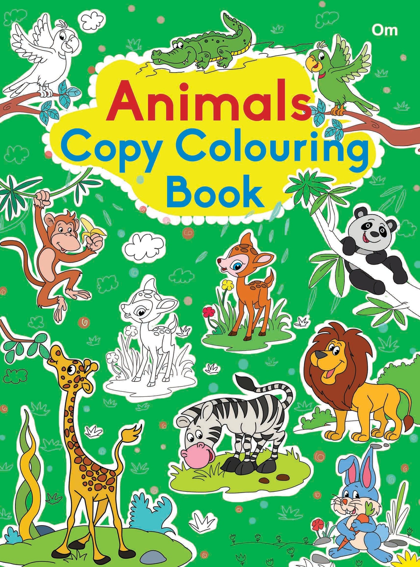 Animals Copy Colouring Books - Om Books
