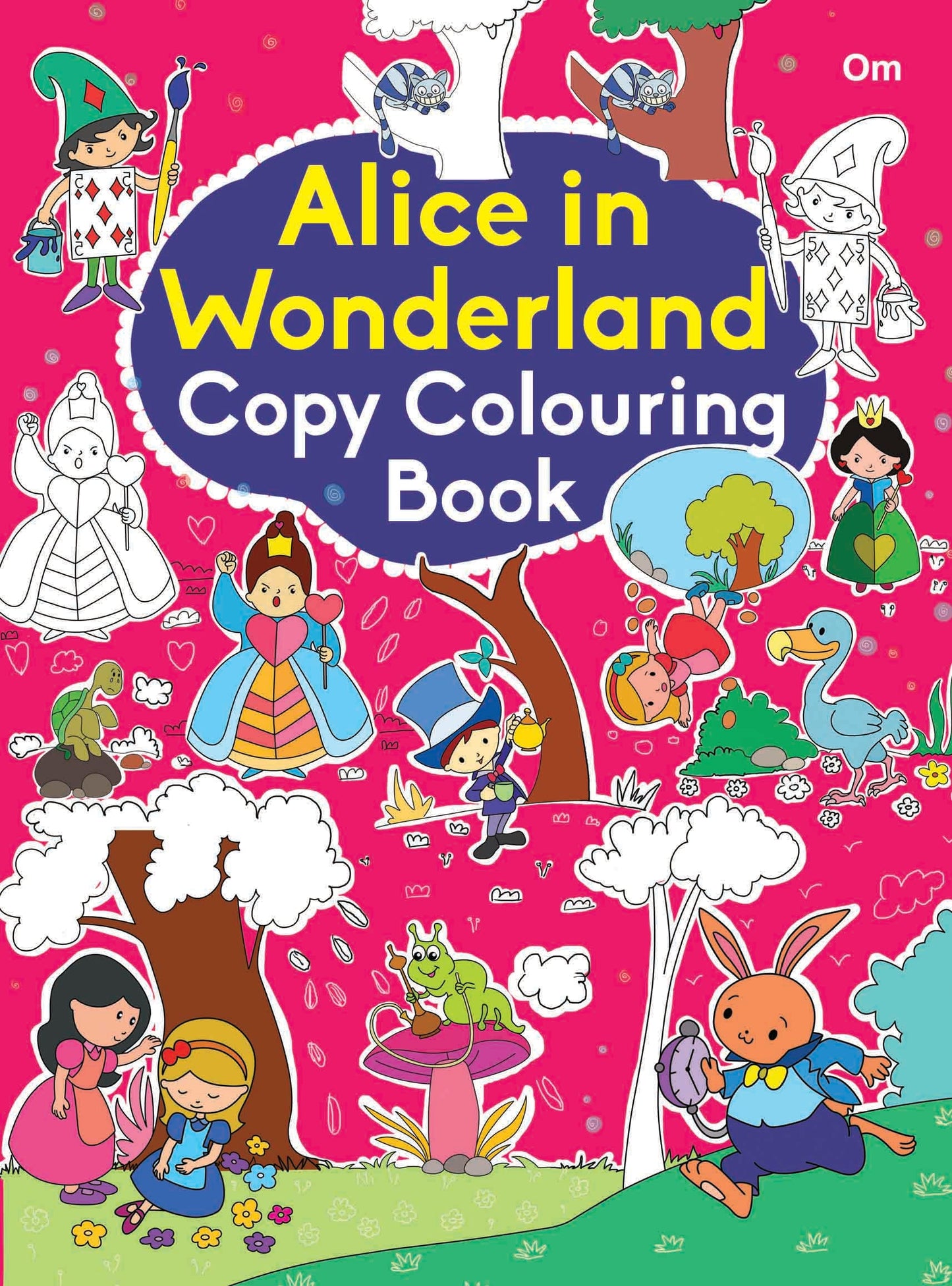 Alice in Wonderland Copy Colouring Book - Om Books - Swadesiicart