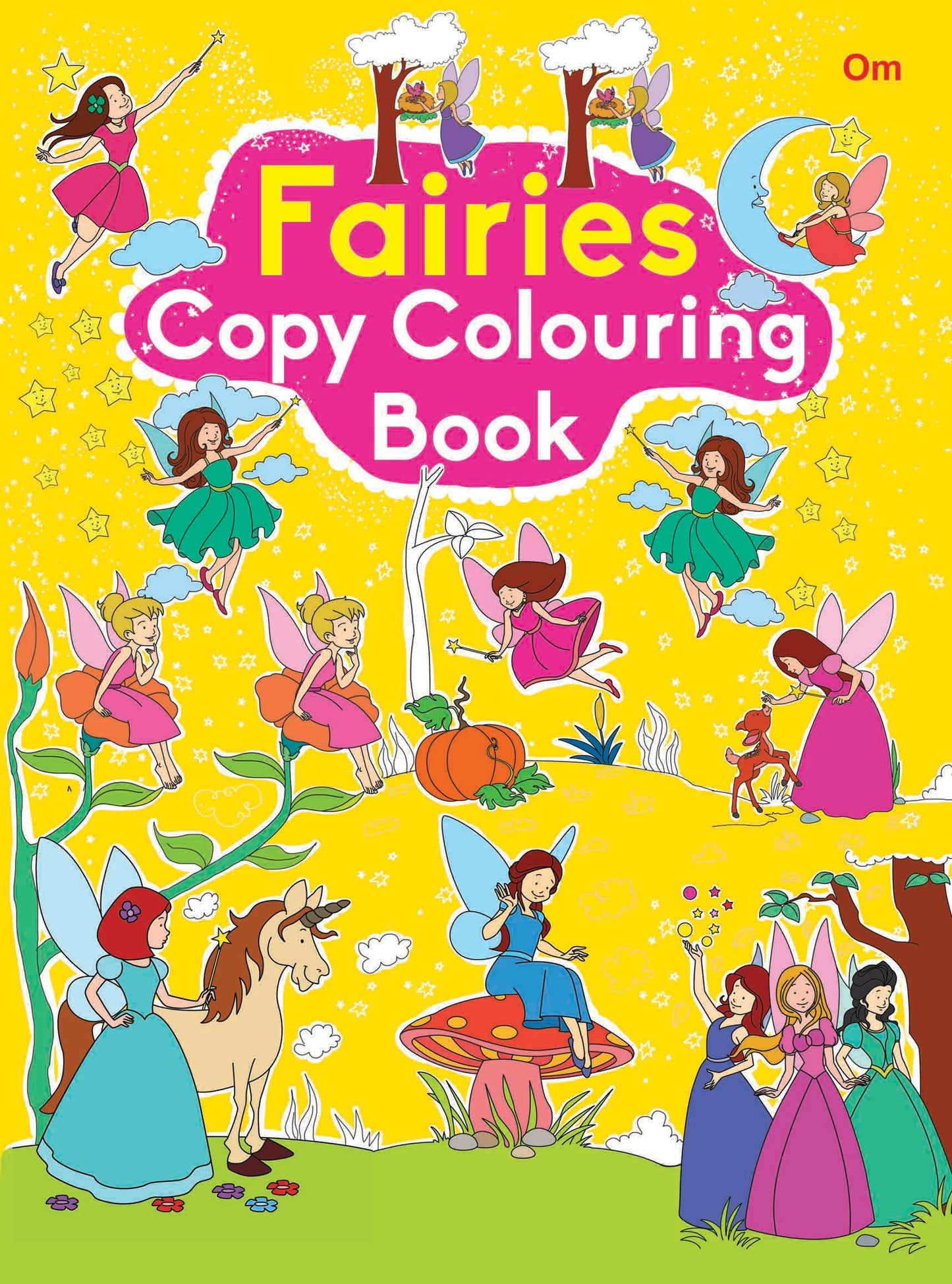 Fairies Copy Colouring Book - Om Books