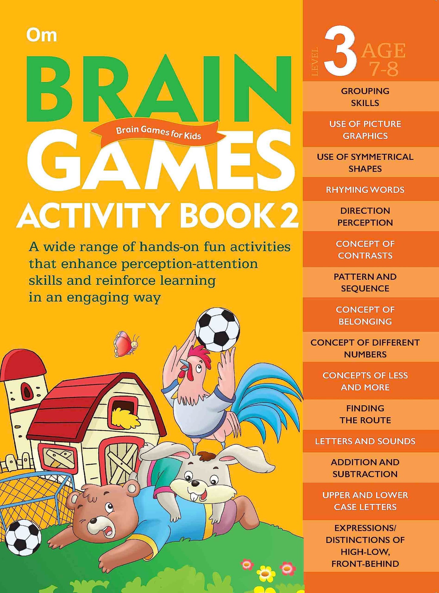Brain Games Activity Books- 2 Level - 3 - Om Books - Swadesiicart