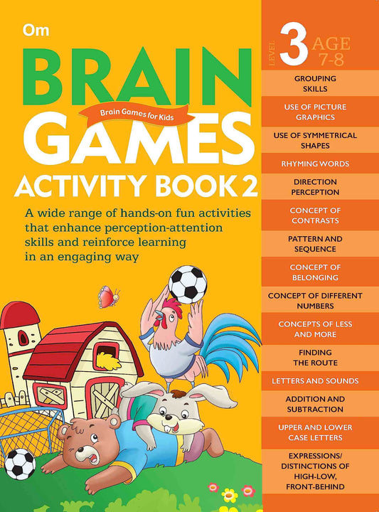 Brain Games Activity Books- 2 Level - 3 - Om Books - Swadesiicart