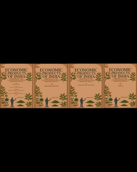 Economic Products of India: Exhibited at the Calcutta International Exhibition, 1883-84 7 Parts Set - Gyan Books