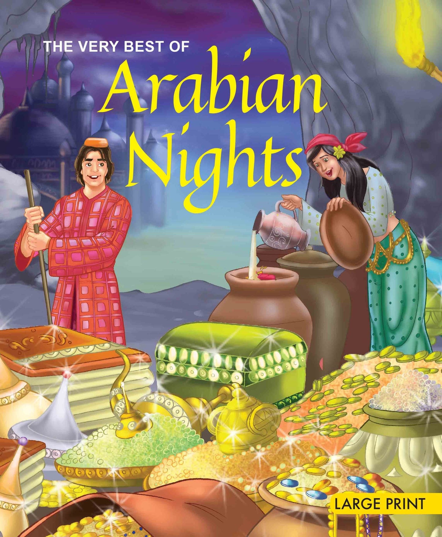 The Very Best of Arabian Nights : Large Print (Binder) - Om Books - Swadesiicart