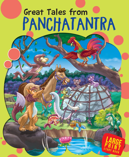 Great Tales from Panchatantra : Large Print (Binder) - Om Books