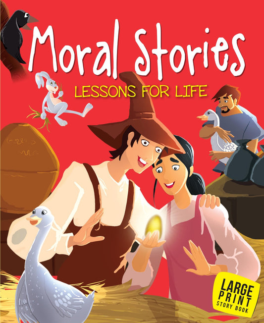 Moral Stories Lessons for Life : Large Print - Om Books