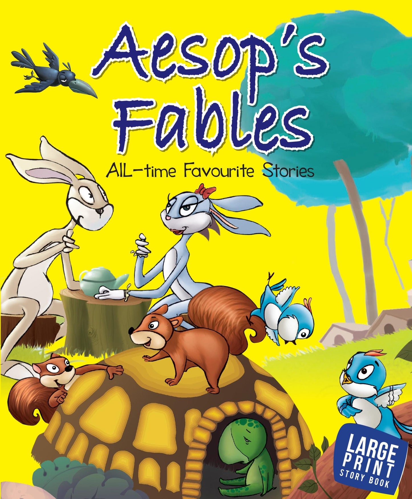 Aesops Fables : All Time Favourite Stories : Large Print - Om Books - Swadesiicart