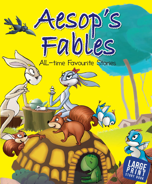 Aesops Fables : All Time Favourite Stories : Large Print - Om Books - Swadesiicart
