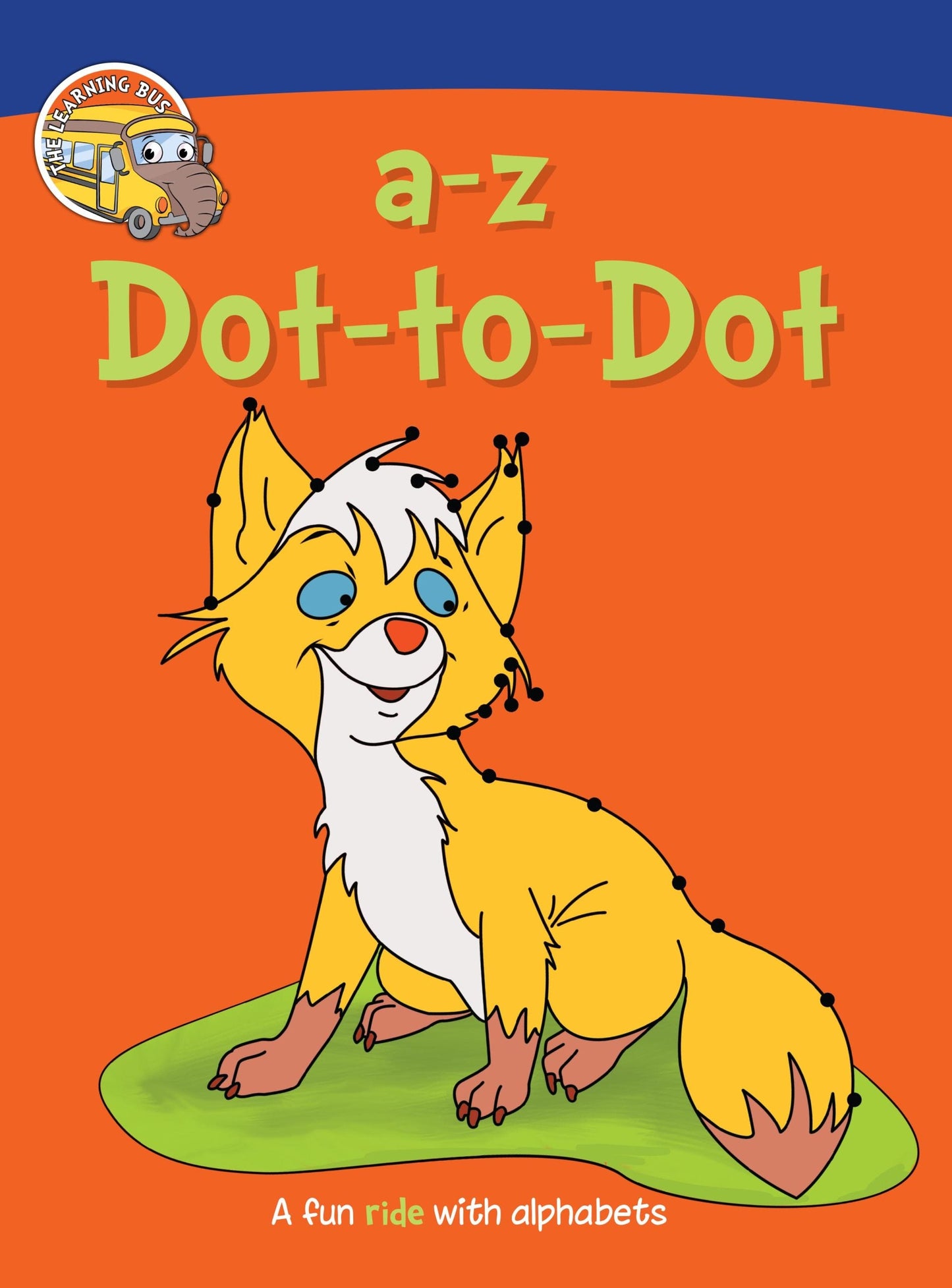 a-z Dot-to-Dot A Fun Ride with lowercase Alphabet Activity Books - Om Books - Swadesiicart