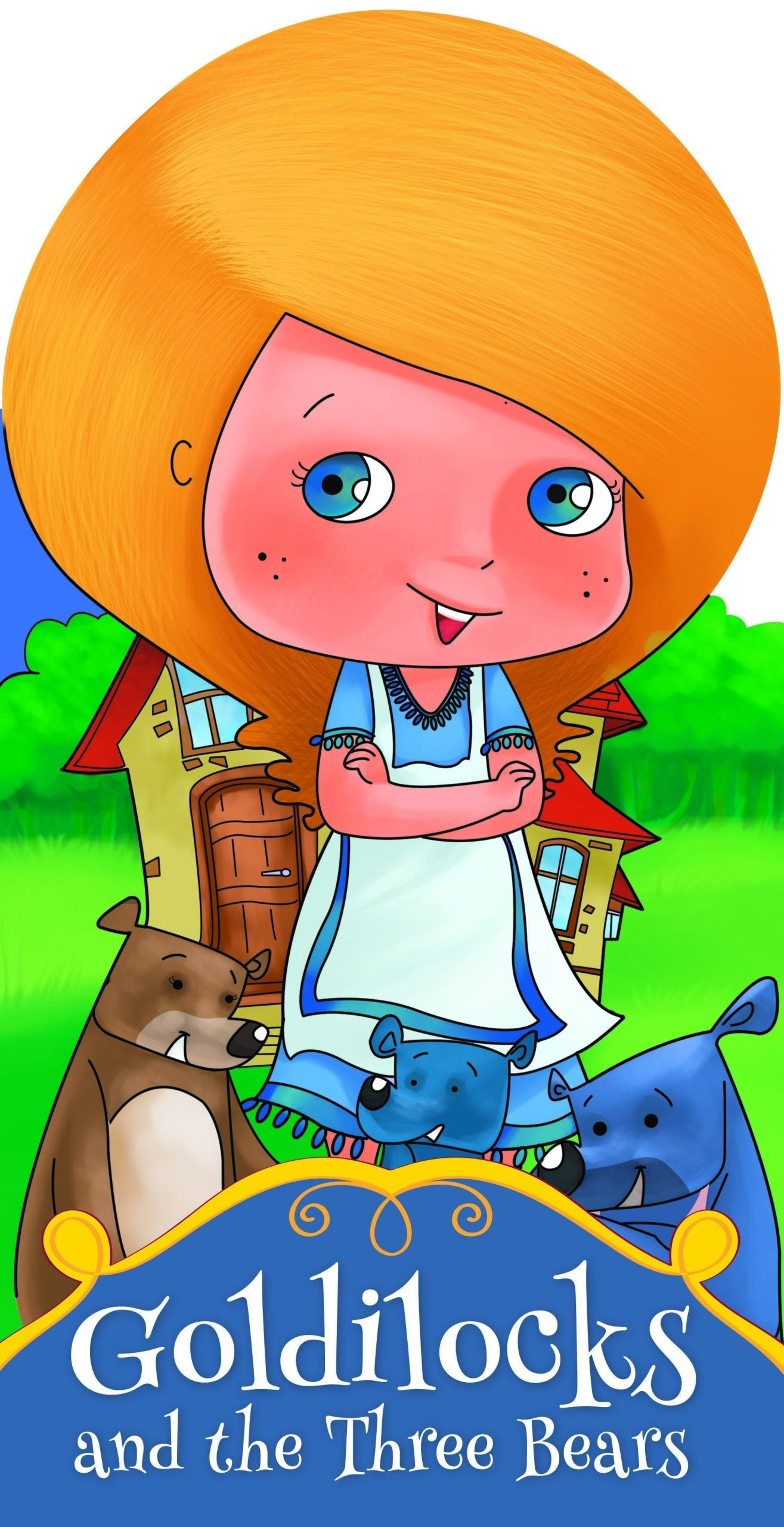 Goldilocks and the Three Bears : Cutout Story Book - Om Books - Swadesiicart