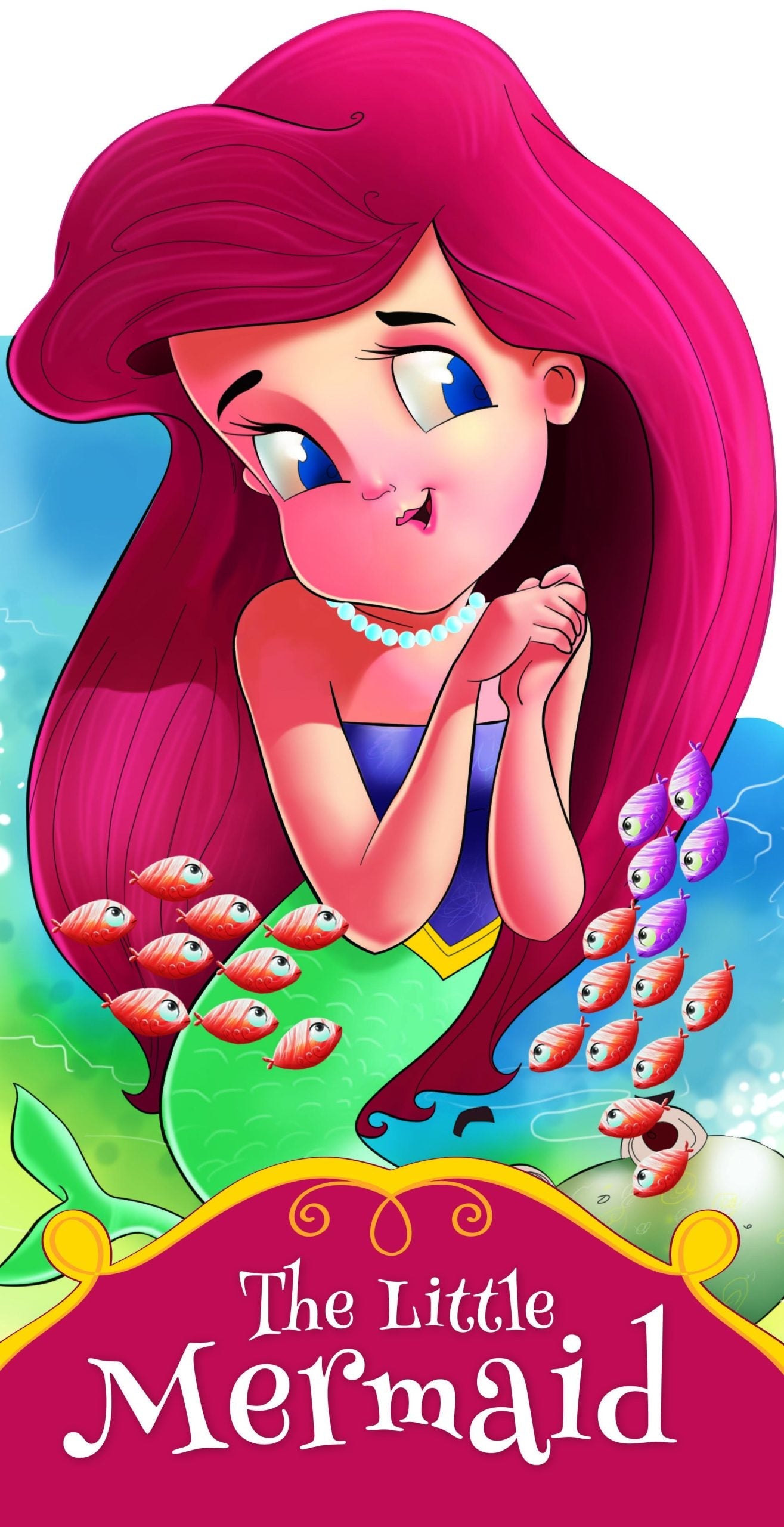 The Little Mermaid : Cutout Story Book - Om Books - Swadesiicart