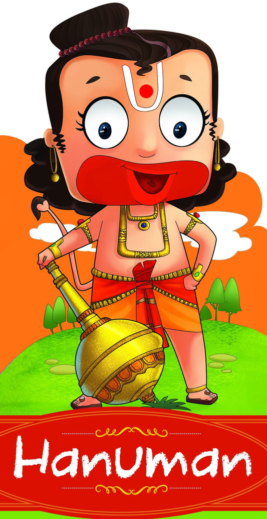 Hanuman : Cutout Story Book - Om Books - Swadesiicart