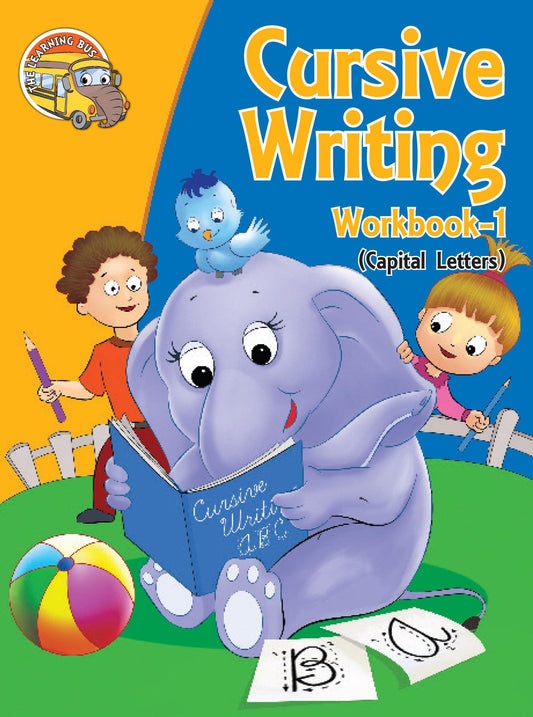Cursive Writing Capital Letters Workbook - Om Books - Swadesiicart