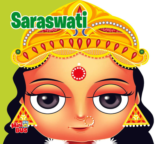 Saraswati : Cutout Board Book - Om Books - Swadesiicart