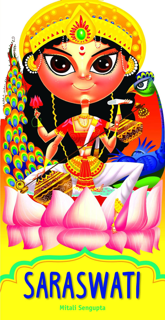 Saraswati : Cutout Story Book - Om Books - Swadesiicart