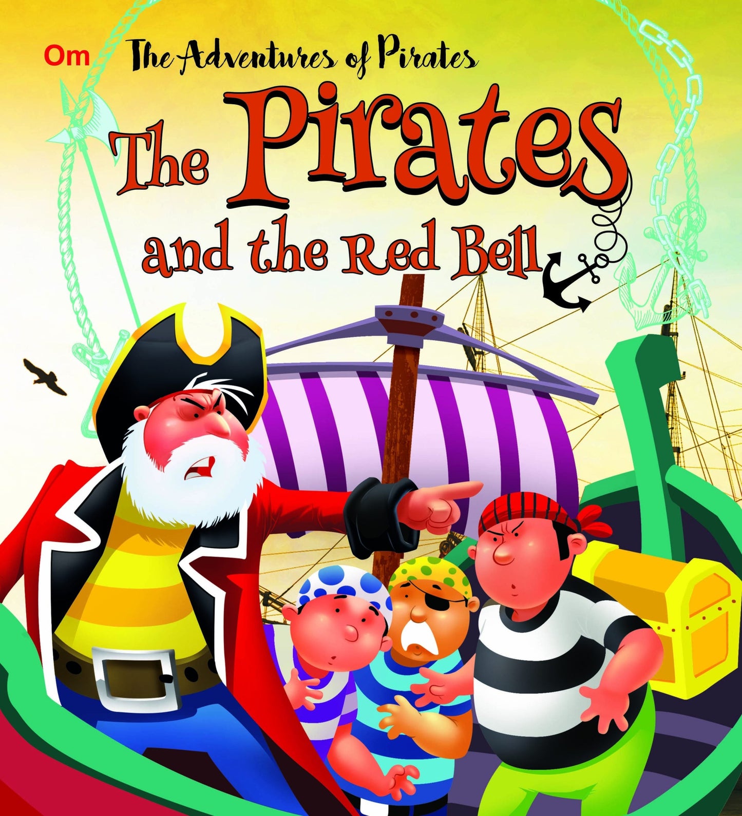 The Pirates and the Red Bell : The Adventures of Pirates Stories - Om Books - Swadesiicart