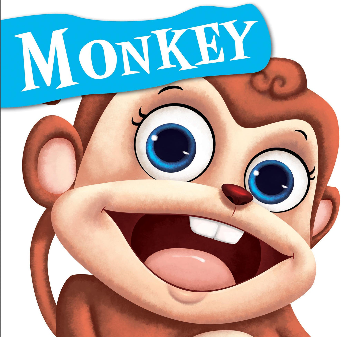 Monkey : Cutout Board Book - Om Books - Swadesiicart