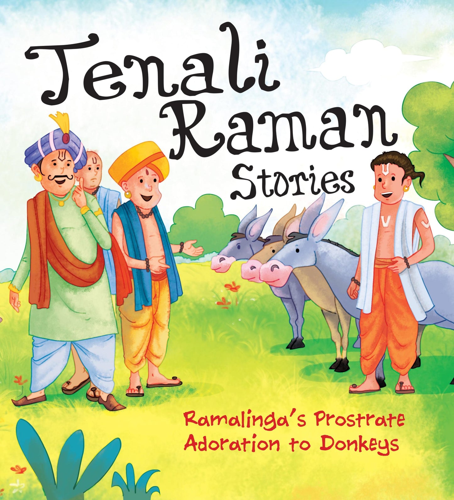 Ramalingas Prostrate Adoration to Donkeys : Tenali Raman Stories - Om Books - Swadesiicart