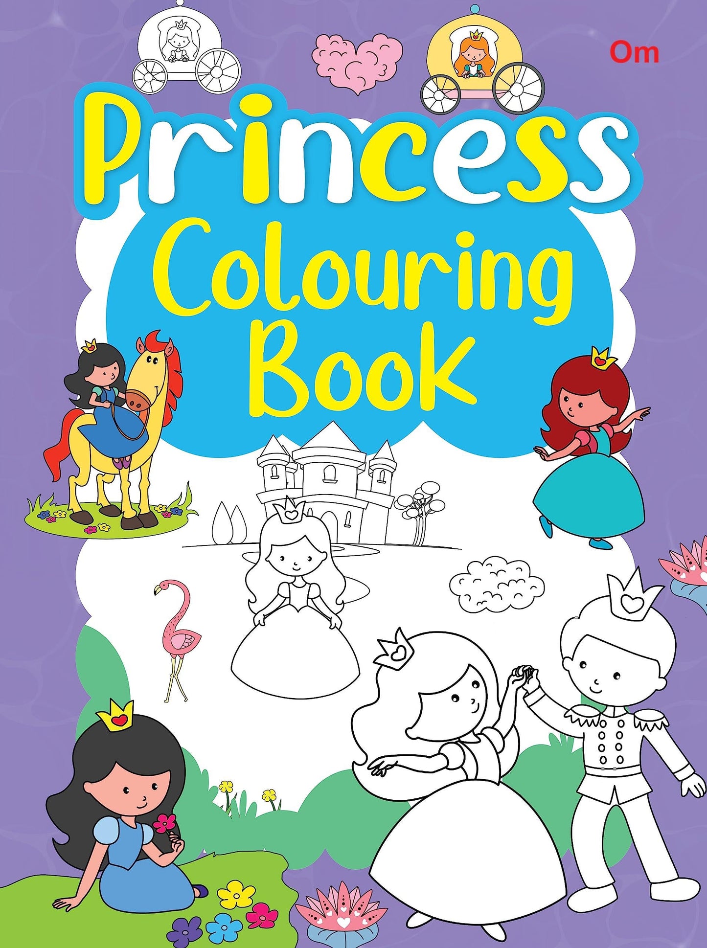 Princesses Colouring Book - Om Books - Swadesiicart