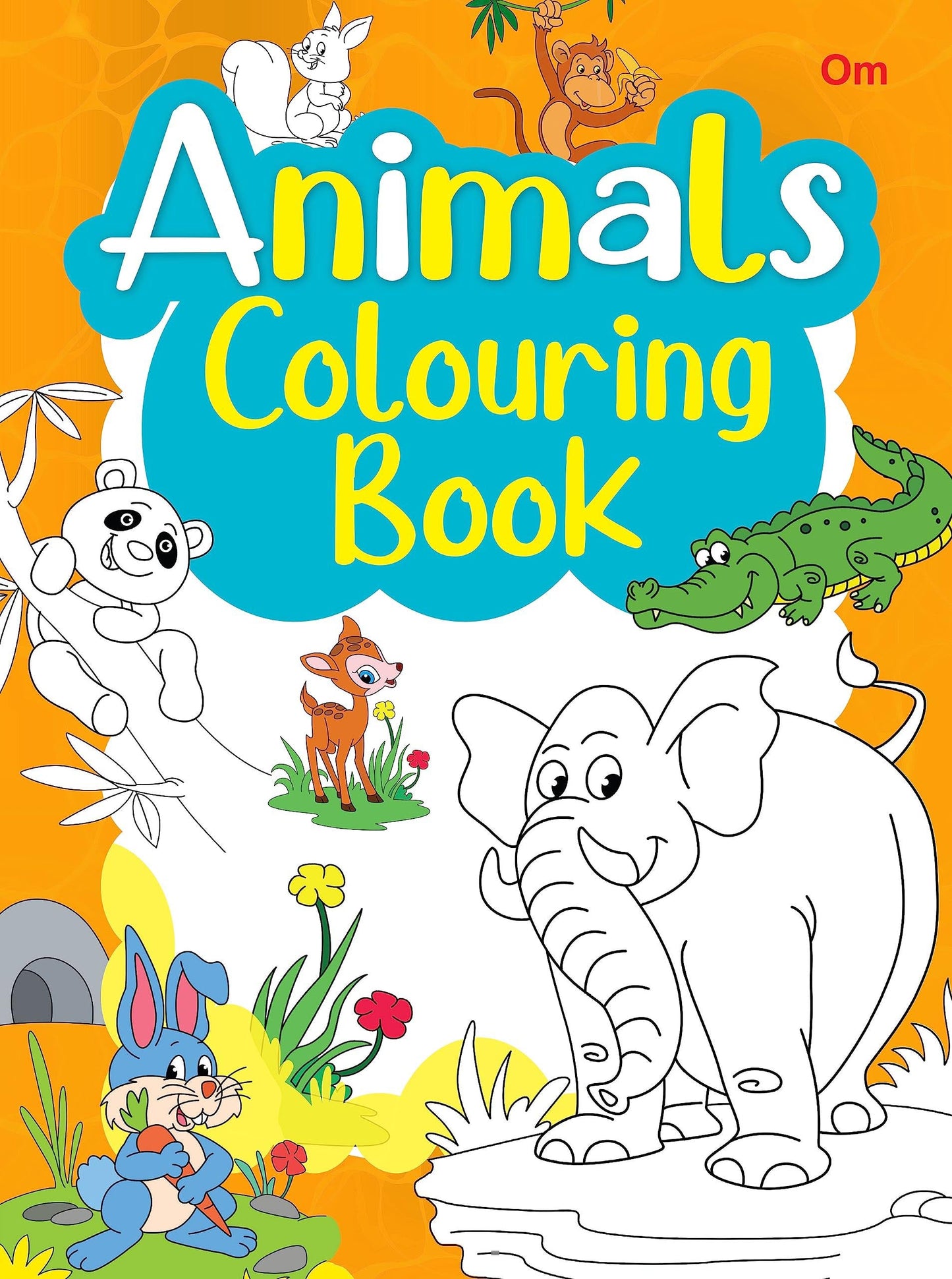 Animals Colouring Book - Om Books - Swadesiicart