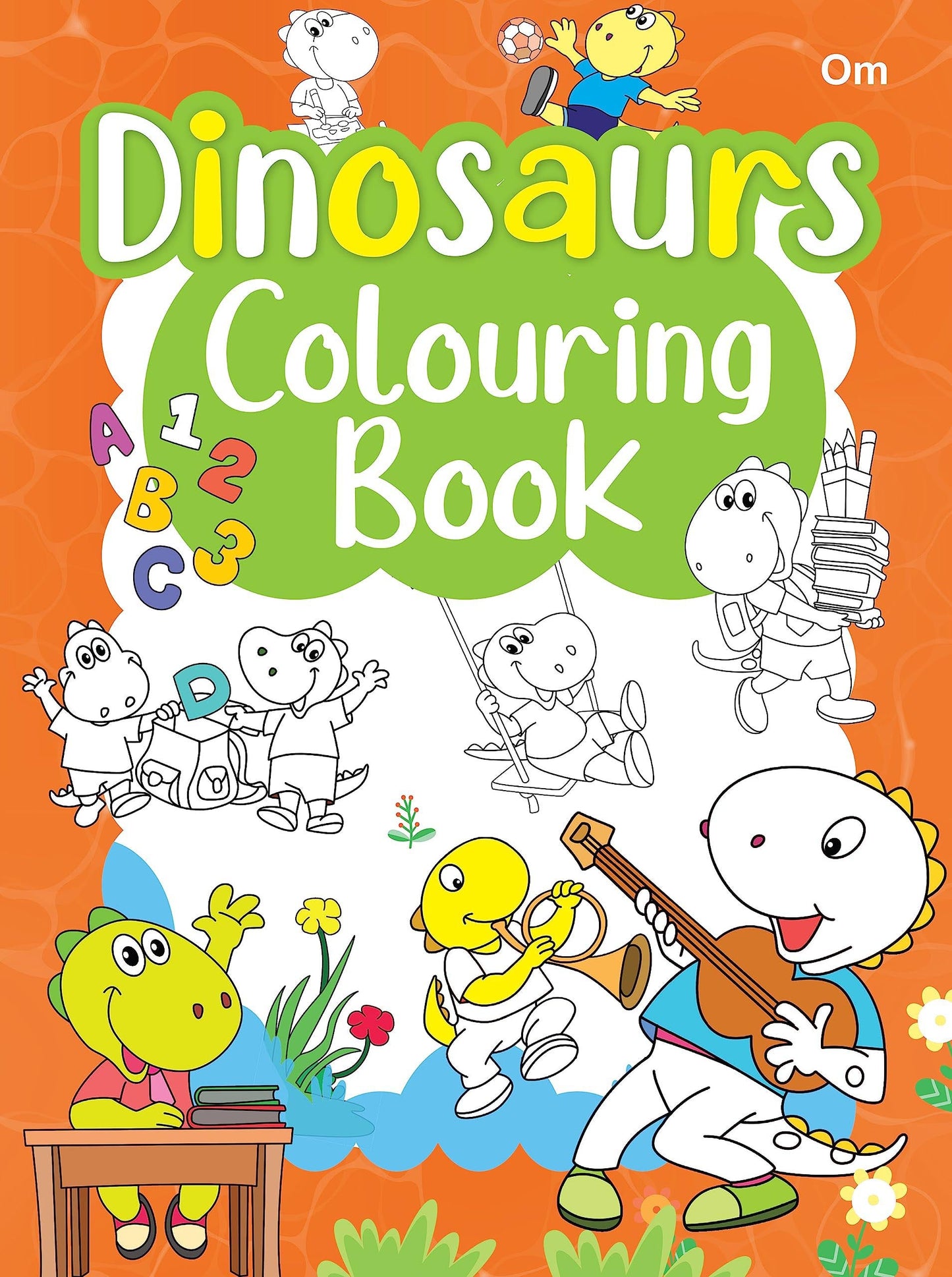 Dinosaurs Colouring Book - Om Books - Swadesiicart