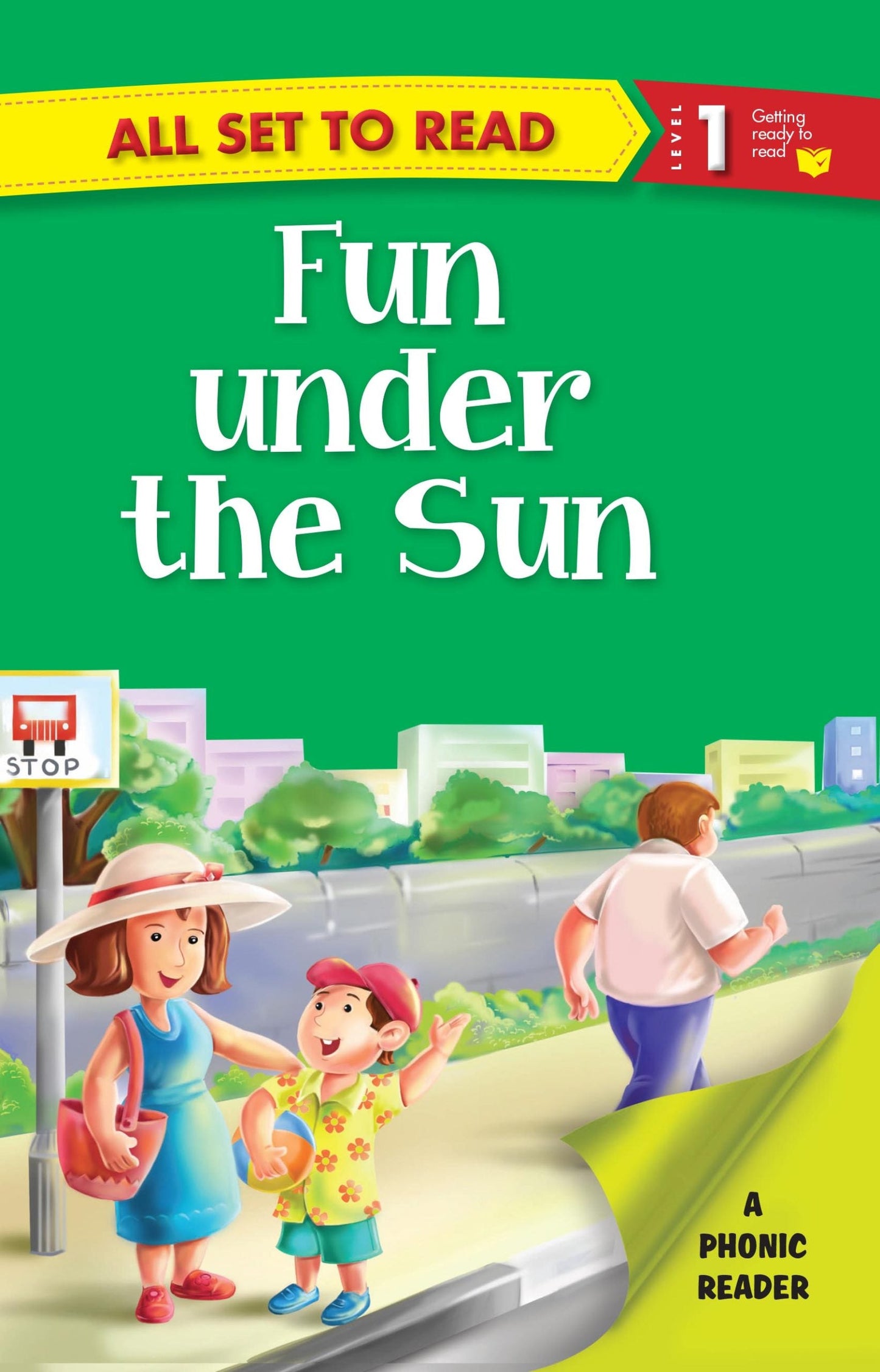 All set to Read A Phonics Reader Fun under the Sun - Om Books - Swadesiicart