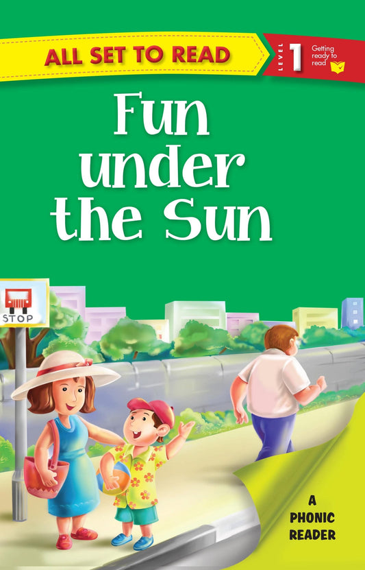 All set to Read A Phonics Reader Fun under the Sun - Om Books - Swadesiicart